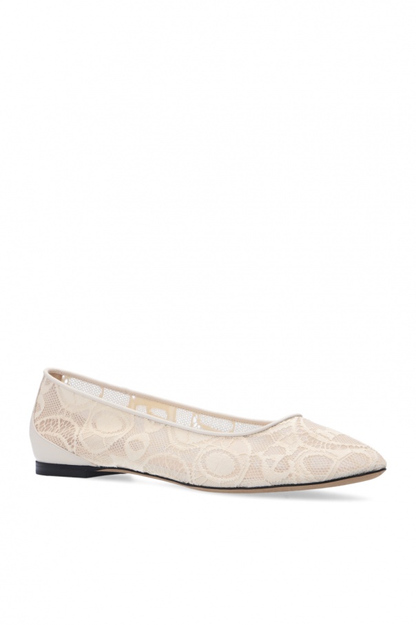 【関税&送料込】Chloe Iris Flat Shoes CHLOÉ Iris embellished leather ballet flats | NET-A-PORTER